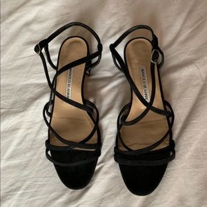 Manolo Blahnik Strappy Suede Sandal